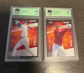 Shohei Ohtani baseball cards. Rookie and 2023