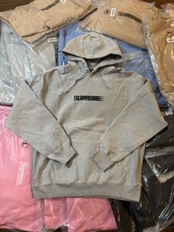 FW23 Supreme Motion Logo Hooded Sweatshirt ‘Heather Grey’