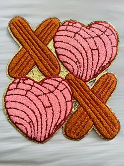 Large Concha Chenille iron on patch