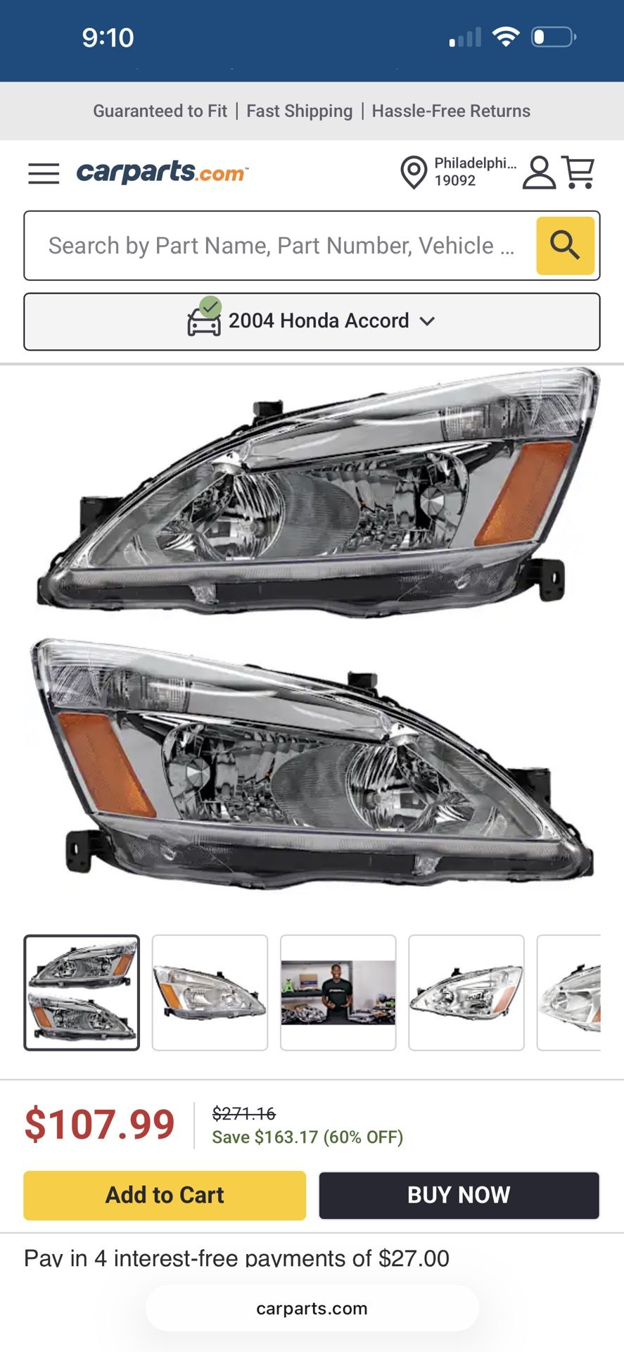 Car Headlights and Fog lights