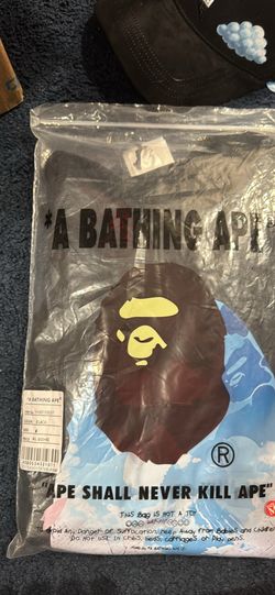 Bape shirt blue and white