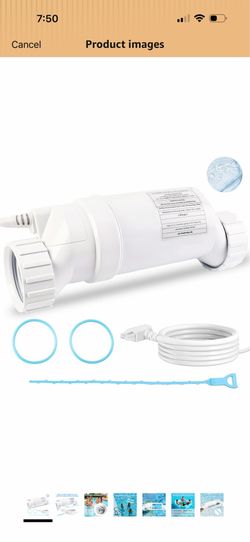 Salt Chlorination Cell Compatible with Hayward T-C-15 for 40,000 Gallon Pools