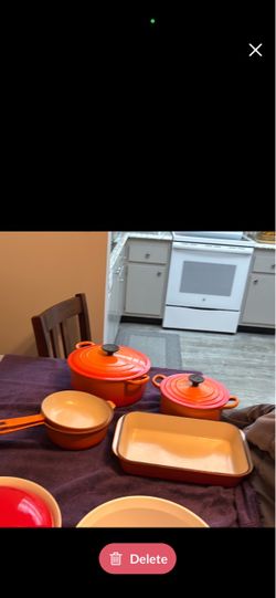 LE CREUSET  pots and pans