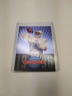 Near Mint 1996 Jim Harbaugh Football Card - Playoff Unsung Heroes #23