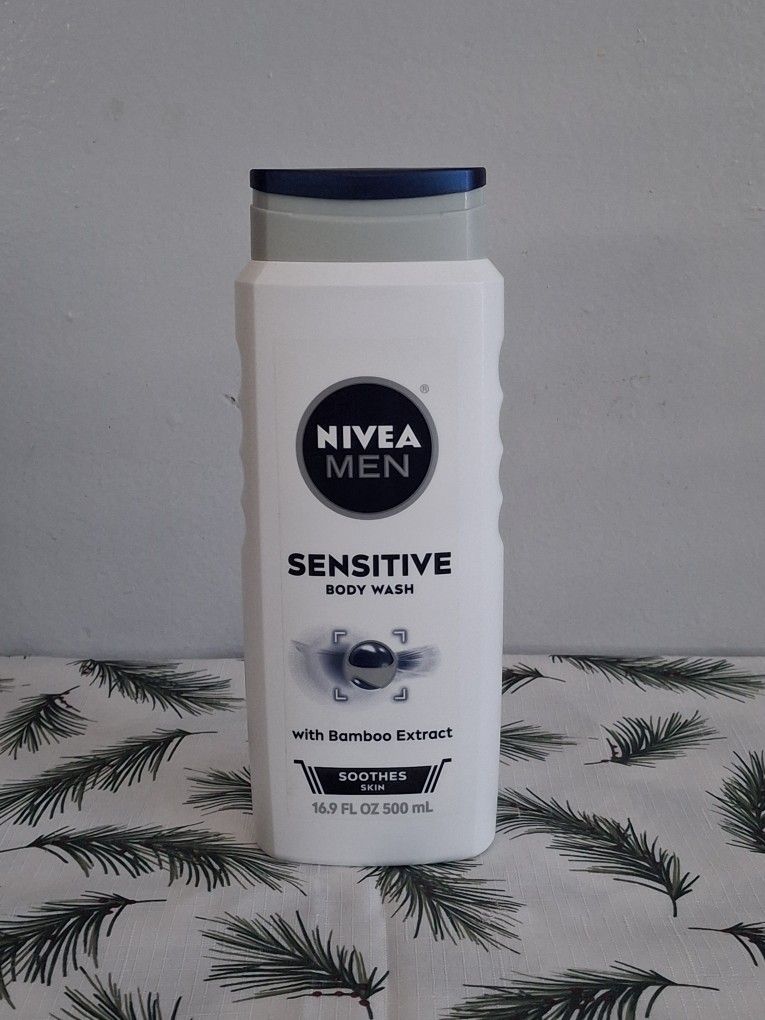 Nivea MEN Sensitive Body Wash 16.9oz ( With Bamboo Extract )