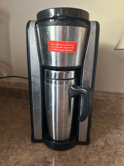 Single Serve Coffee Maker w Travel Mug CM-1318