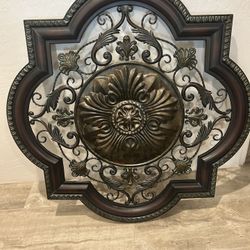 $50 OBO! /// Beautiful 48" × 48" decorative wall plaque in a deep bronze finish.