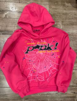 Pink sp5der v2 hoodie