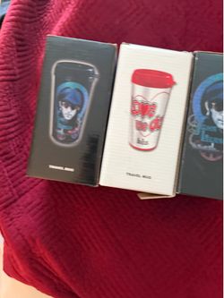 Three Beatles mugs. NIB