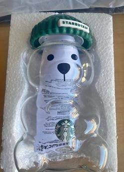 Starbucks Bear Glass Cup
