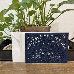 50 Navy Blue Invitations Kit (Queen Creek)