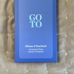 iPhone 11 Pro XS X Tempered Glass Screen Protector