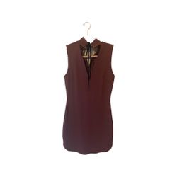 Low Cut Burgundy Fashion Nova Dress