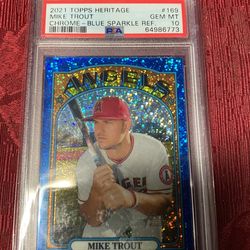 2021 Topps Heritage Mike Trout PSA 10