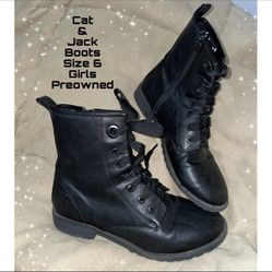Cat & Jack Boots Size 6 Girls Black
