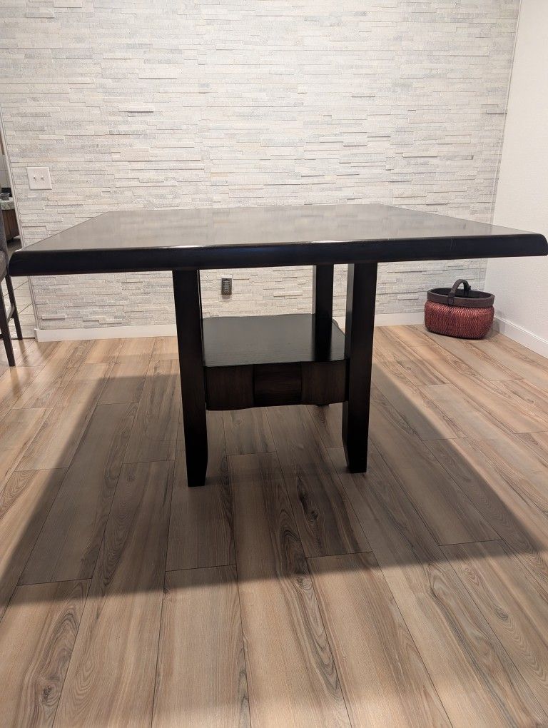 Table Top Dining Table Dark Brown