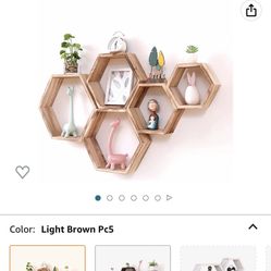 Hexagon Floating Shelves
