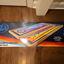 2-in-1 Shuffleboard And Curling Tabletop Game 