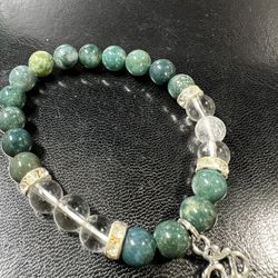 Natural Green Agate Healing Bracelet 