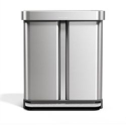 Simplehuman /Dual Compartment / Soft Closing Lid 58L New Garbage Disposal