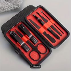 8-Piece Nail Care Kit - Durable Stainless Clippers