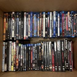 Assortment Of Blu-ray And DVDs 