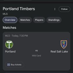Timbers Vs Real Salt Lake