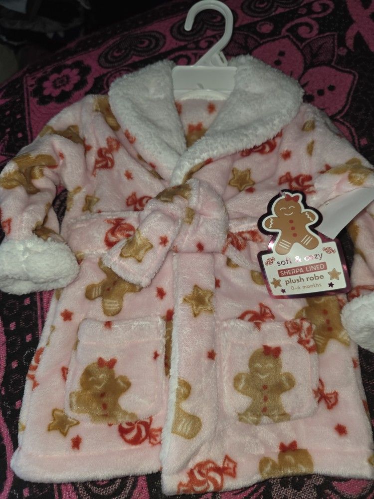 Baby Christmas Gingerbread Robe