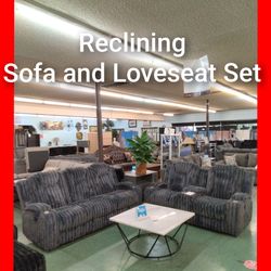💥 Reclining Corduroy Sofa and Loveseat Set