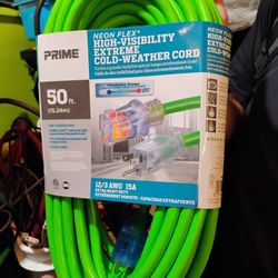 50ft Neon Extension Cord 