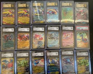 pokemon card CGC 10 and gold 10and psa10