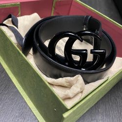 Gucci Men’s Black GG Belt - Size 38