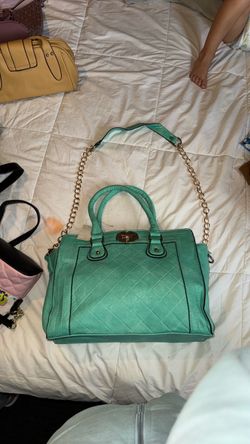 Teal green purse