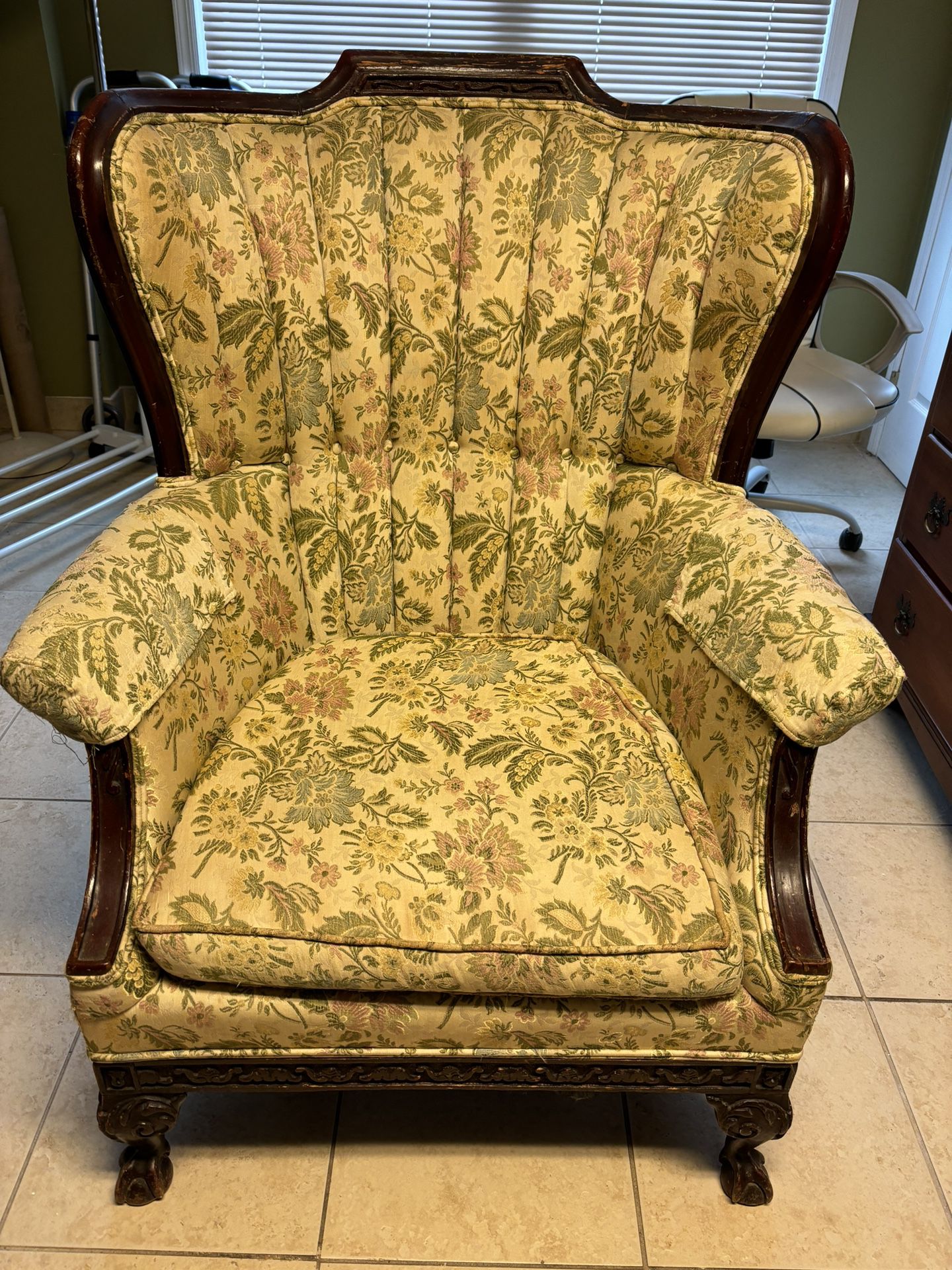Old Reupholstery Chair  $100 B/O