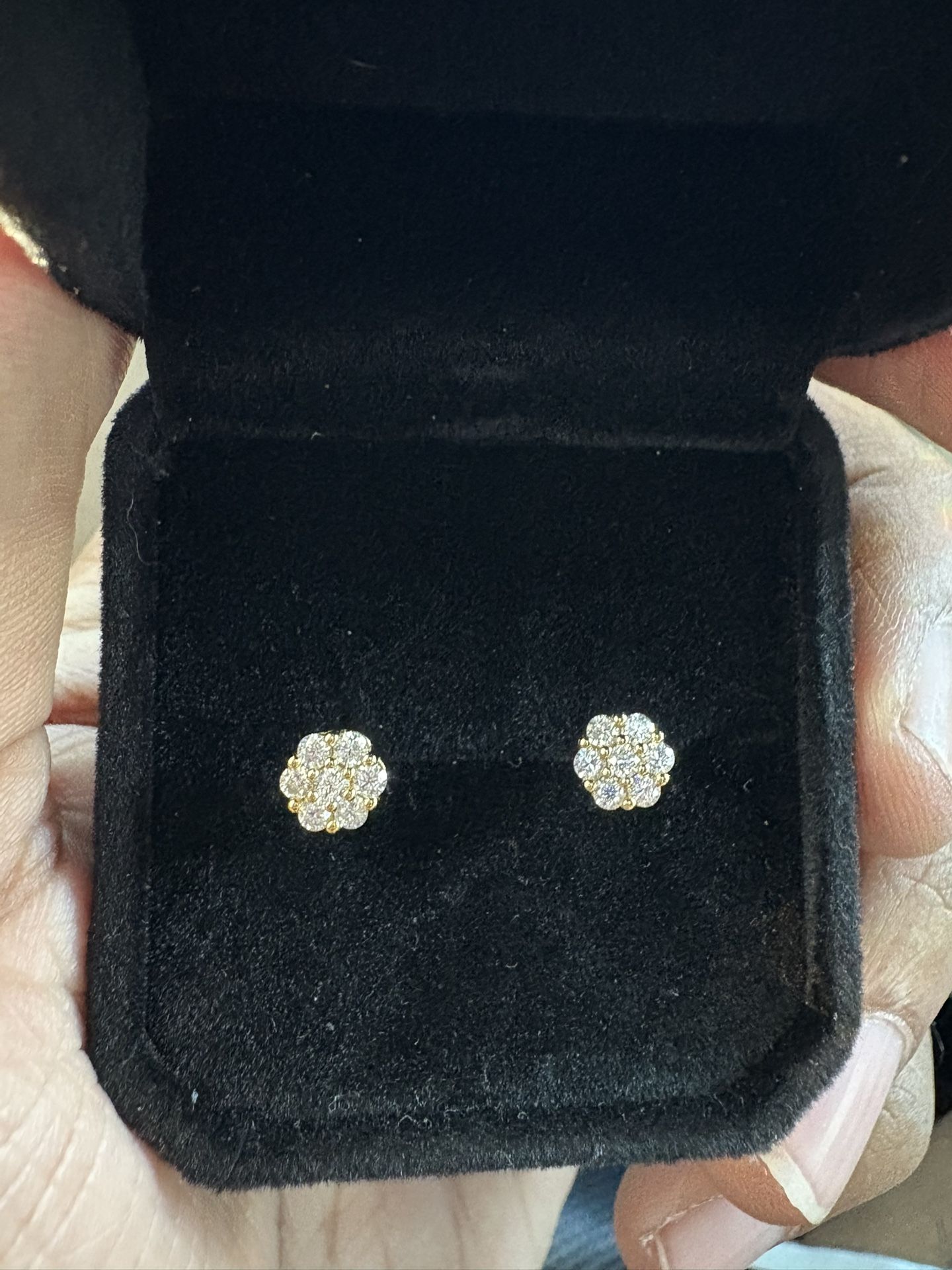 10k Gold Diamond Earrings