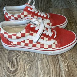 Vans- Old School (Red Checkerboard) (6M/7.5 W)
