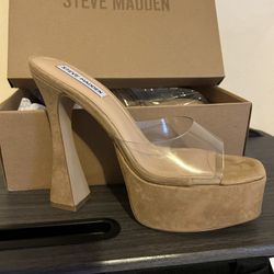 Steve Madden Kacie Clear Size 9