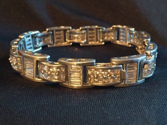 925 Sterling silver diamonds bracelet