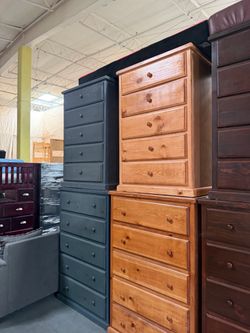 Pinewood jumbo 5 drawer chest