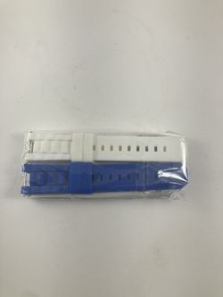 Brand New White & Blue Silicone Watch Band Set - Quick Release, Fits Apple/Sports Watches - $10 OBO