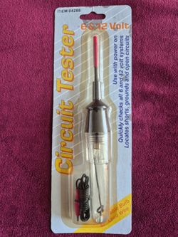 Cash and pick up only, New in original packaging never been used, circuit tester 6 and  12 voltage quickly checks all 6 and  12 voltage system locates