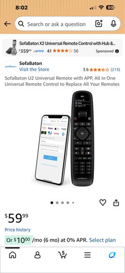 Sofa baton universal remote U1