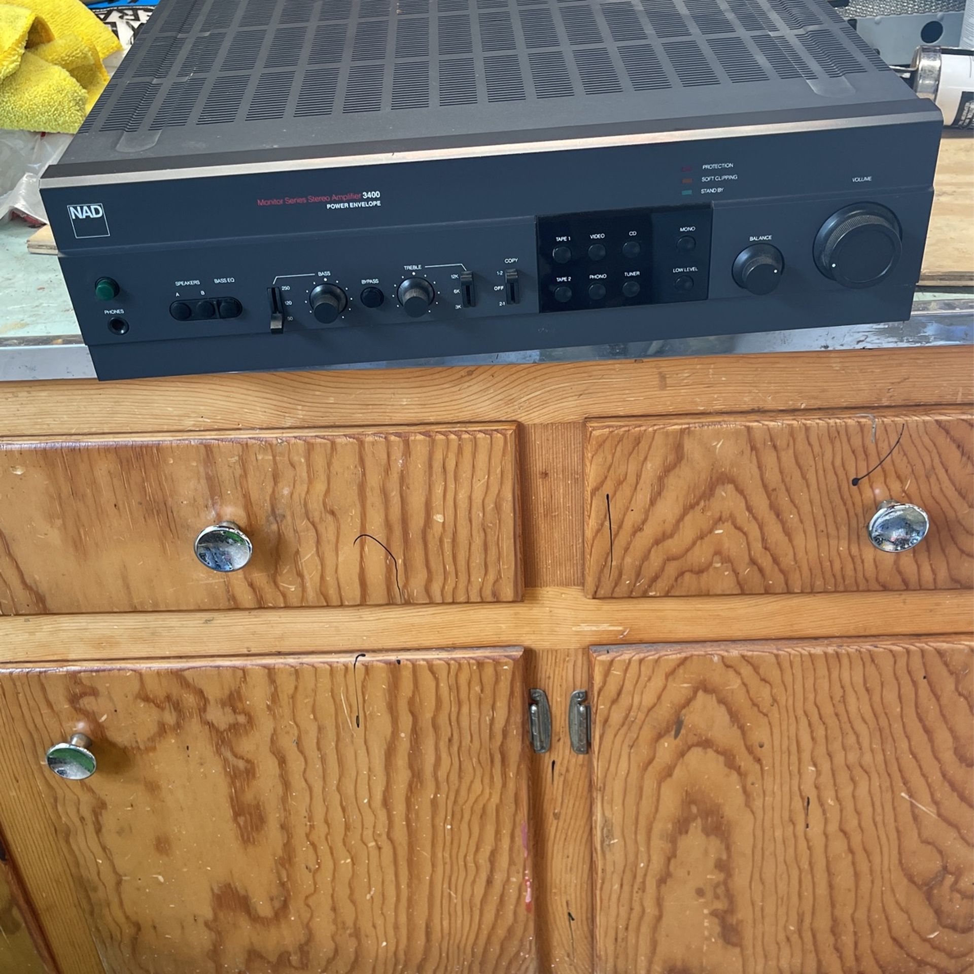 NAD 3400 Amplifier With Original Remote Vintage Stereo