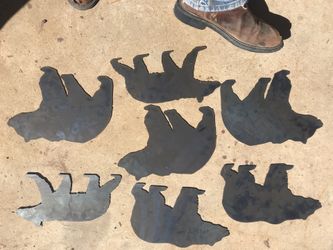 Steel silhouettes $10 ea