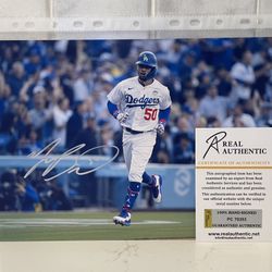 Mookie Betts Los Angeles Dodgers Autographed 8x12 Photo With COA 