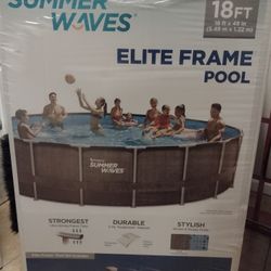 Summer Waves 18 Ft Pool Filter And Pump Ladder New  Metal 