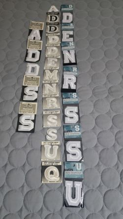 Embroidered Letters