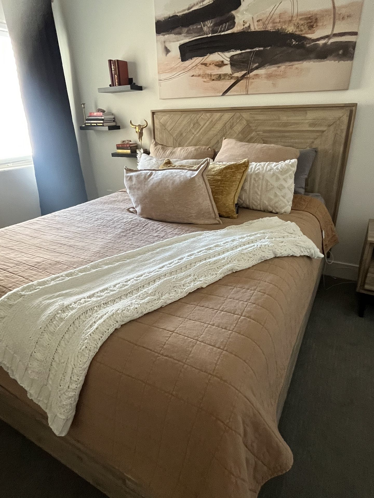 Light Oak Wooden Bed frame