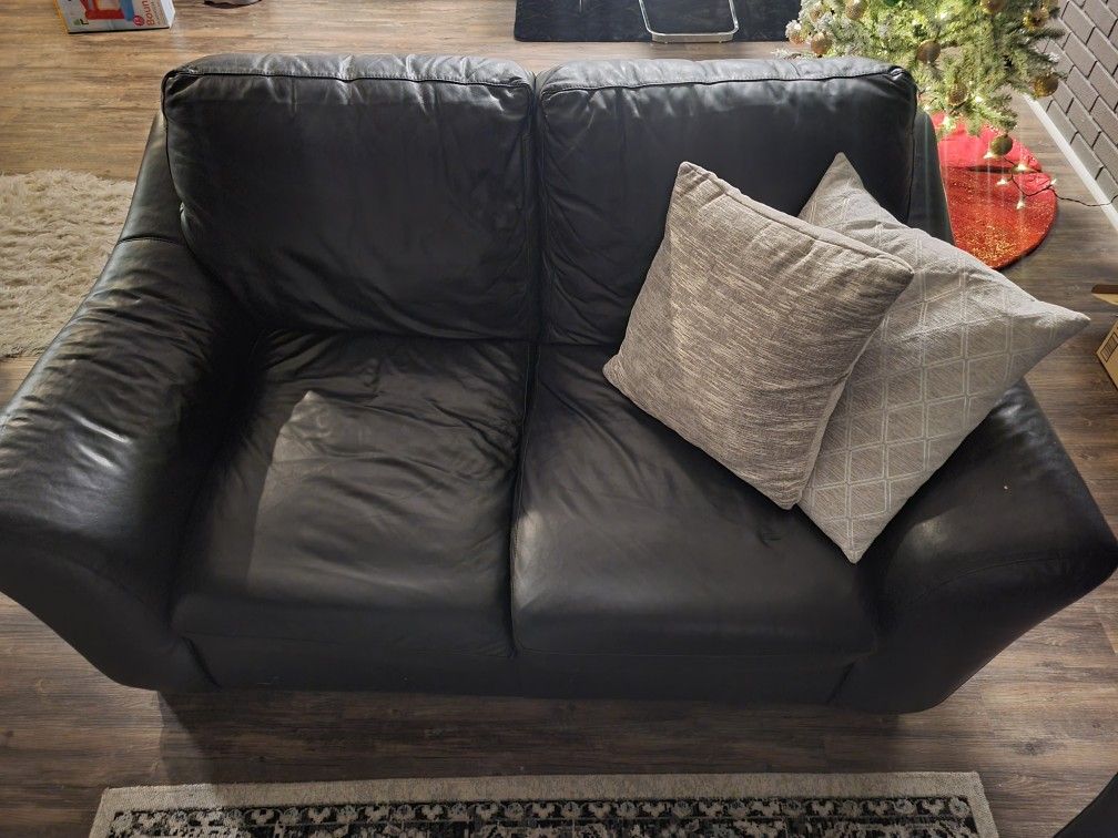 100% Genuine Leather Love Seat