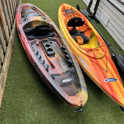 10’ Pelican Kayaks With Accessories 